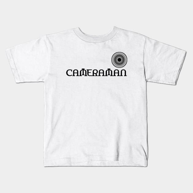 Cameraman Kids T-Shirt by Menu.D